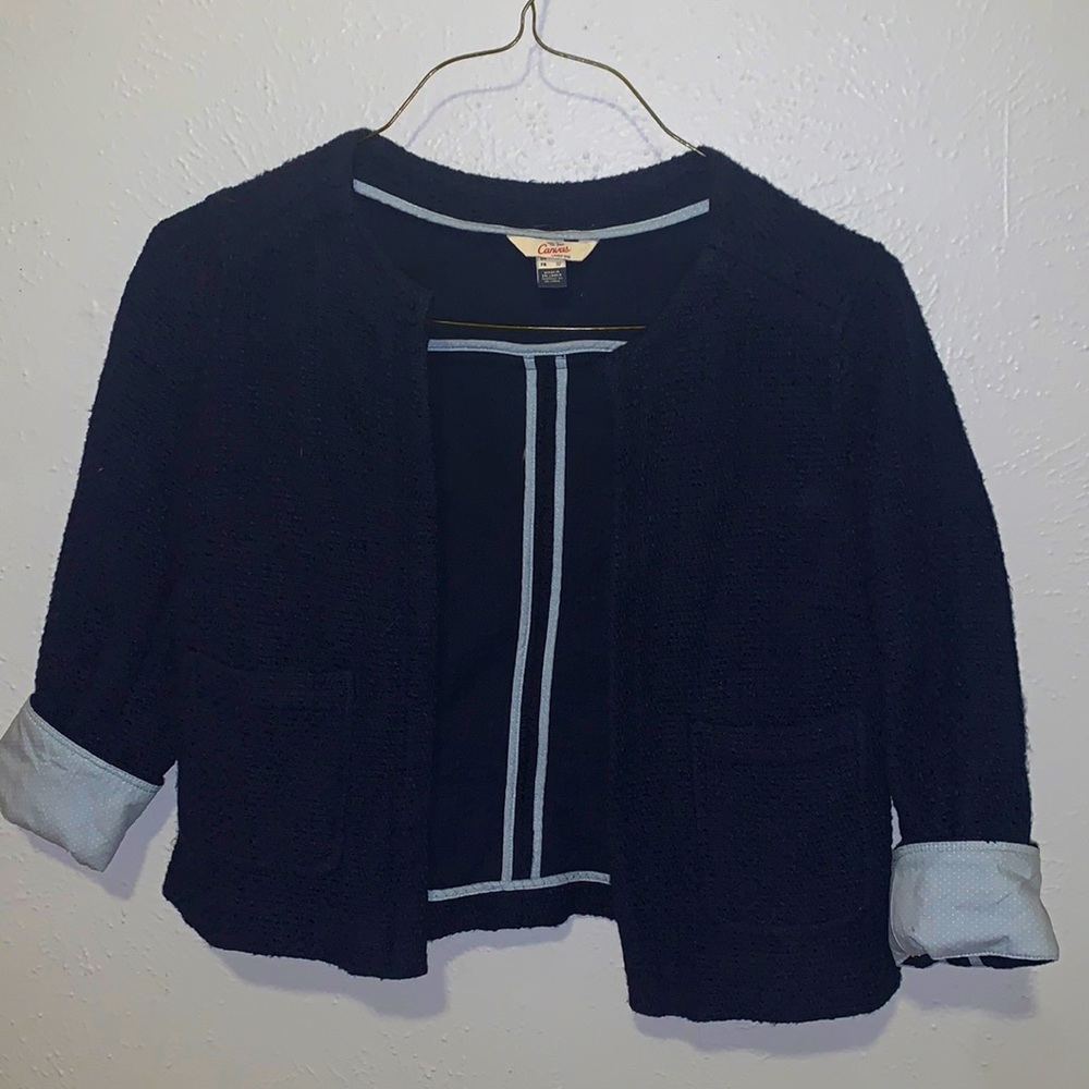 Cropped blazer size 0